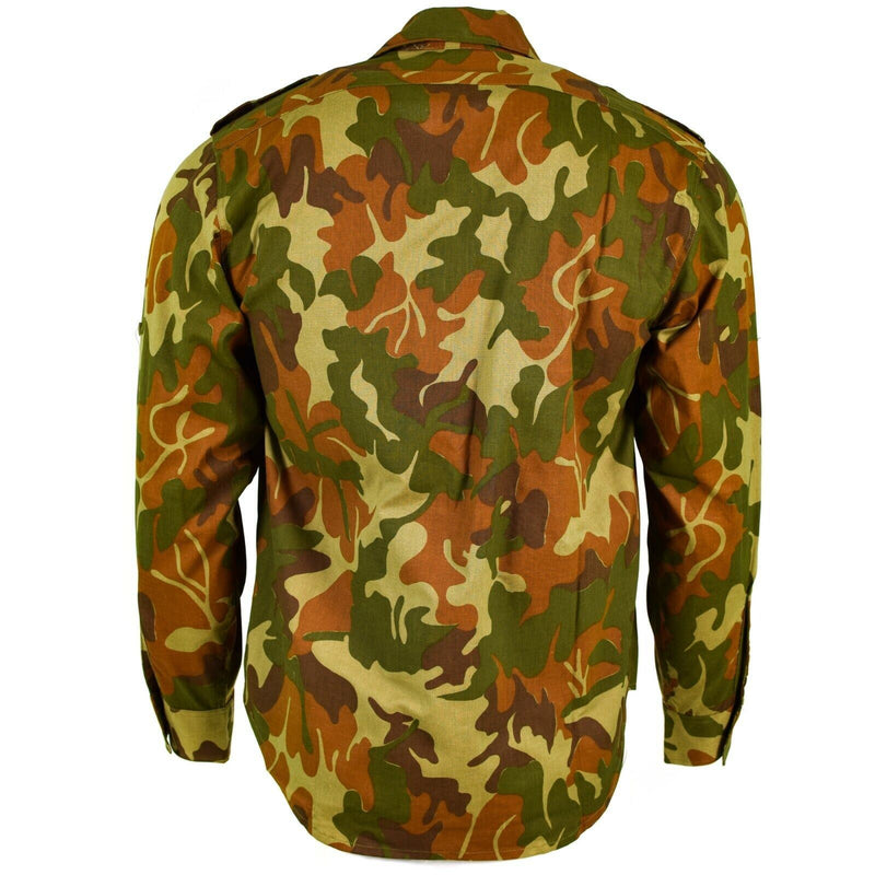 Véritable chemise de l'armée roumaine camouflage feuille M90 ​​Roumanie militaire combat NEUF