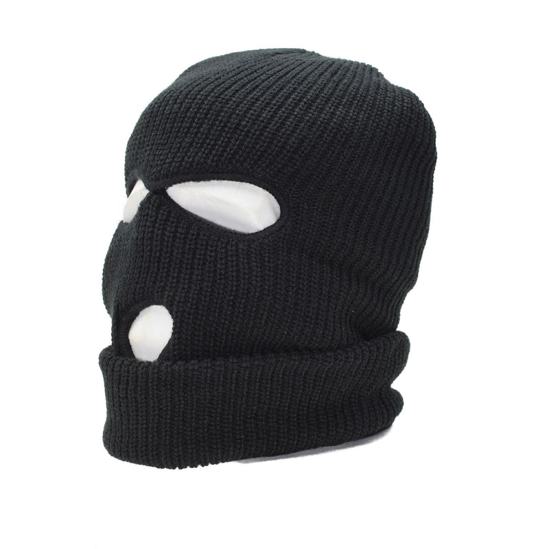 Cagoule de marque Mil-Tec 3 trous THINSULATE™ masque facial noir équipement tactique hiver