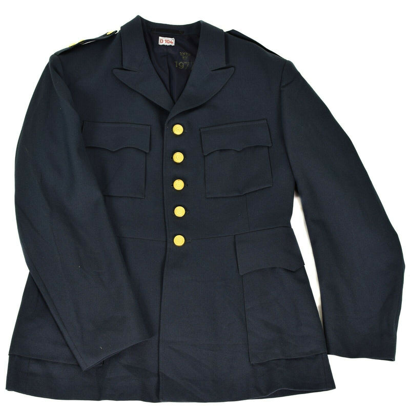 Véritable uniforme de parade bleu d'infanterie de l'armée suédoise, veste de tenue militaire suédoise