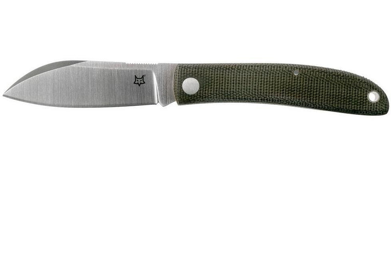 Couteau pliant Fox Knives Brand Italy Livri en acier inoxydable M390 vert Micarta