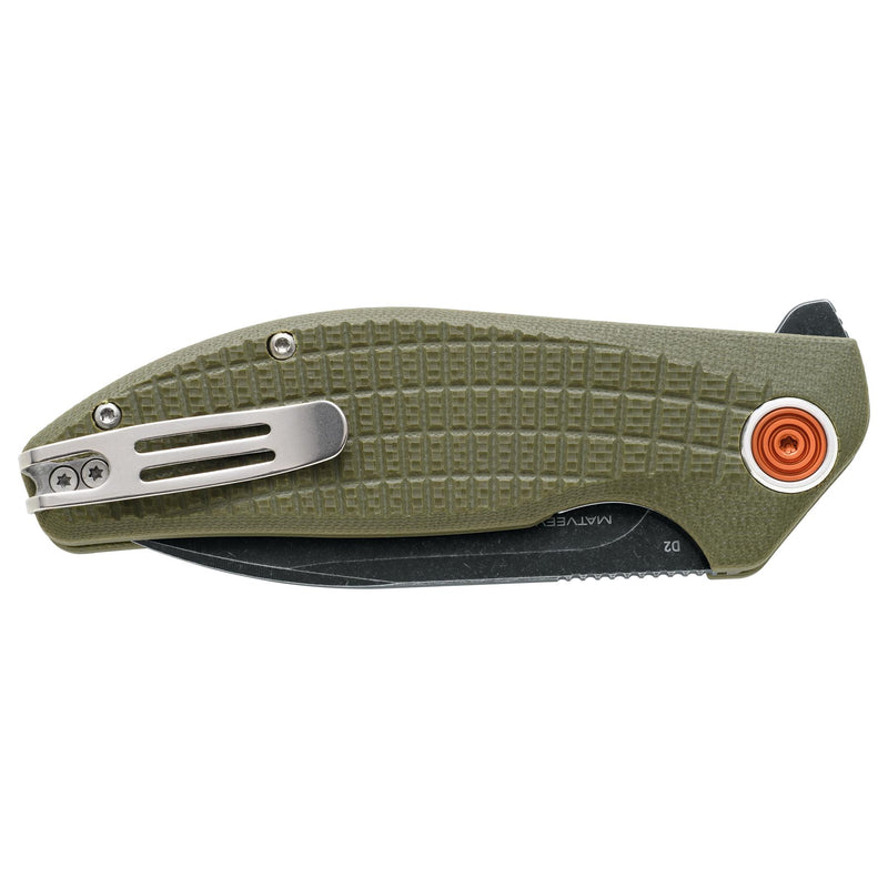 Couteau de poche pliant Fox Knives ACUTUS BF-764 OD Lame en acier inoxydable D2