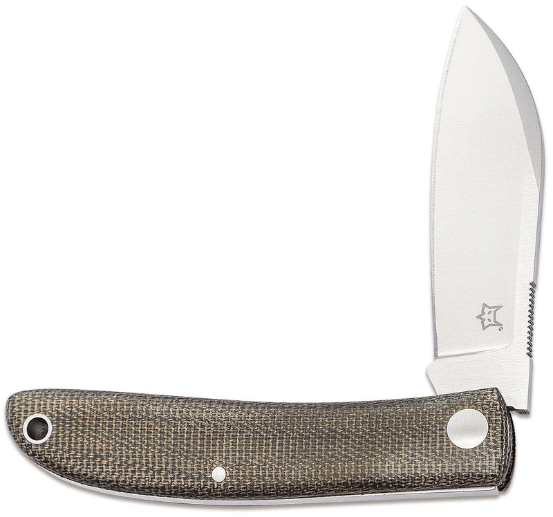 Couteau pliant Fox Knives Brand Italy Livri en acier inoxydable M390 vert Micarta