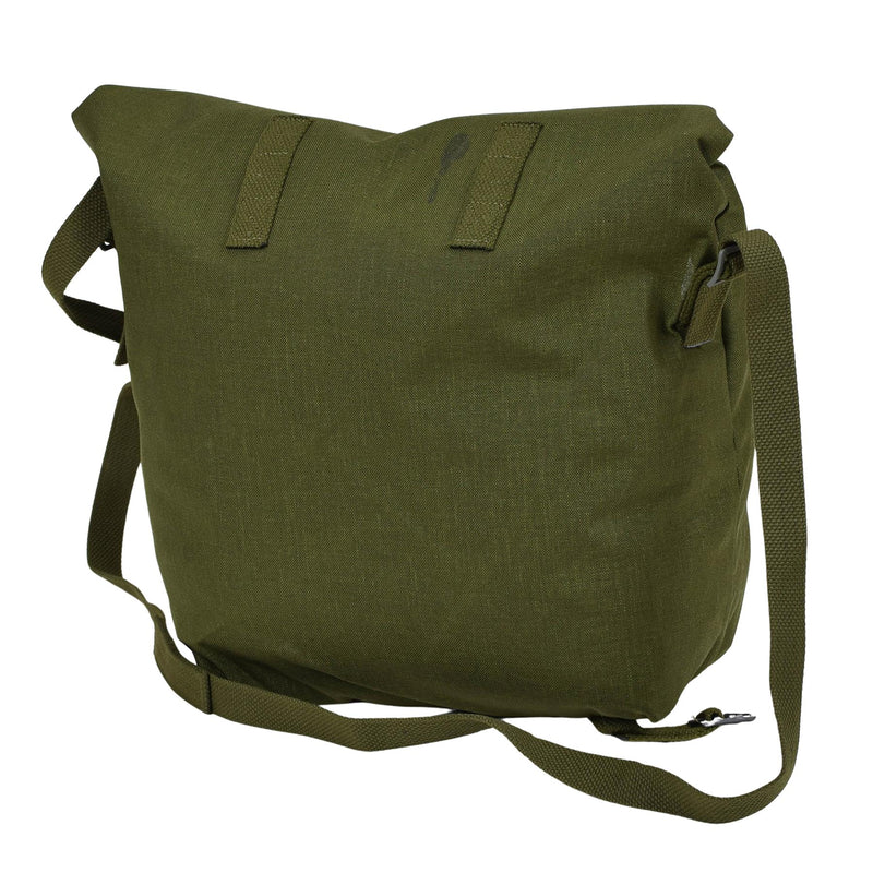 Sac à bandoulière militaire danois original en nylon avec revêtement PVC enroulable Olive