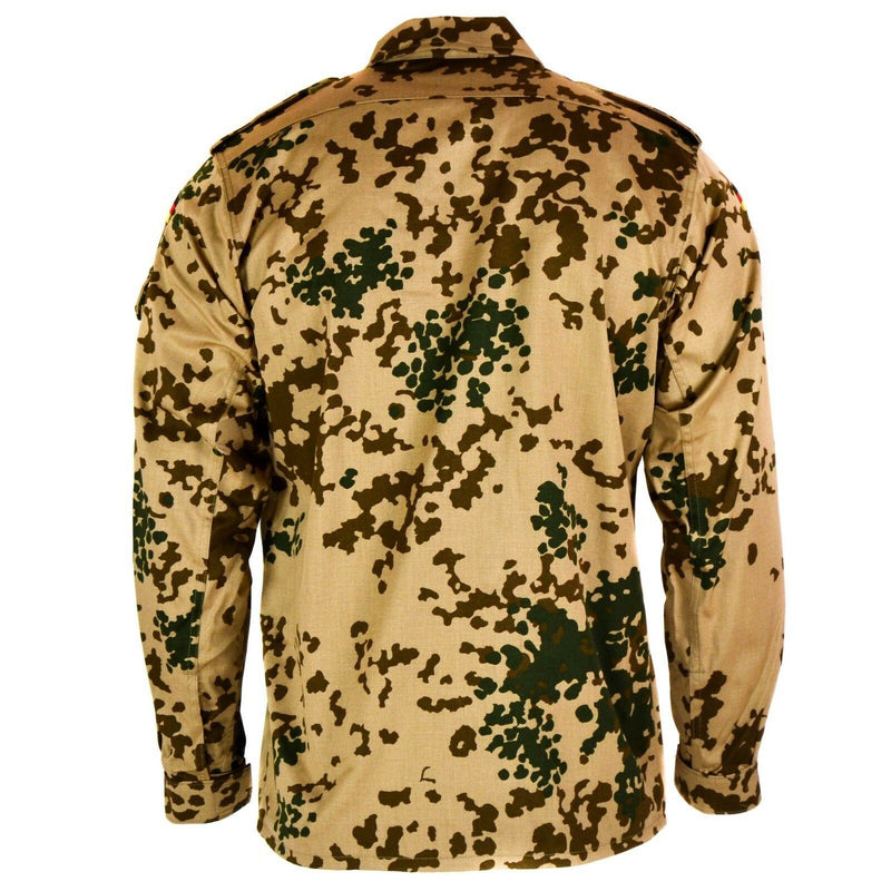 CHEMISE DE L'ARMÉE ALLEMANDE originale Veste de combat de campagne camouflage désert tropical BW Army issue