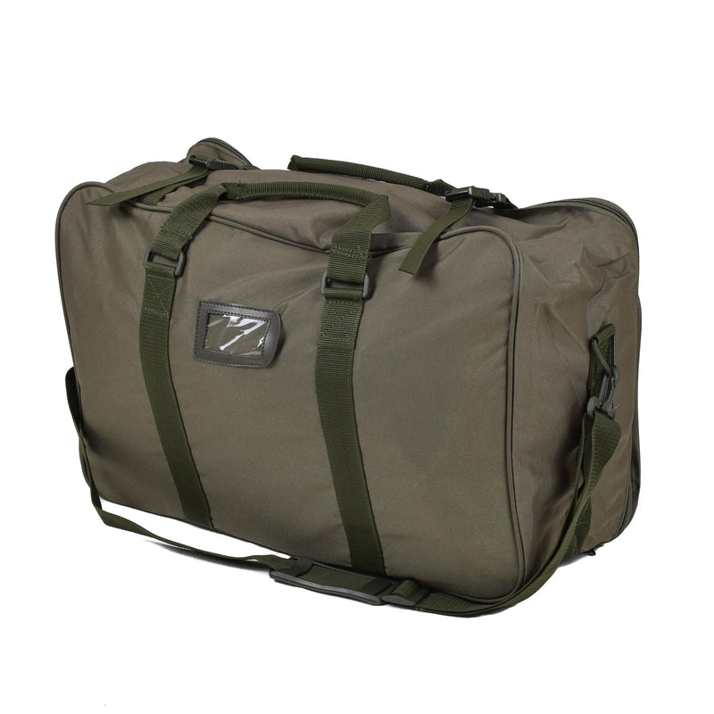 Véritable sac de sport de l'armée italienne 60 l avec logo Esercito et bretelles réglables Olive