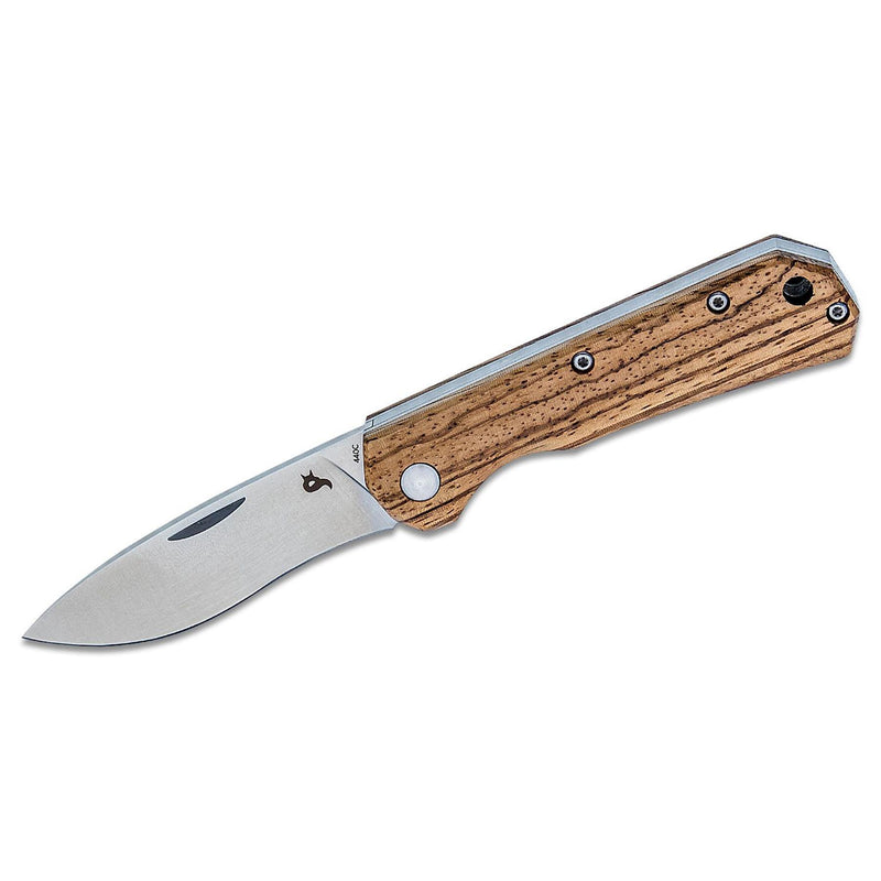 Couteau pliant Fox Knives CIOL en acier inoxydable 440C avec revêtement satiné et manche en bois