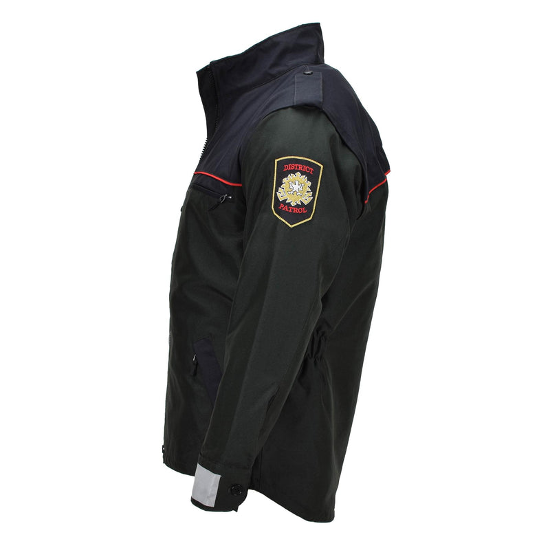 Veste de patrouille de district authentique d'Autriche Détails réfléchissants Marine durable