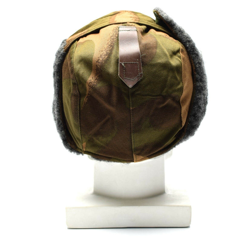 Chapeau d'hiver original de l'armée hongroise, casquette militaire ushanka, parachute