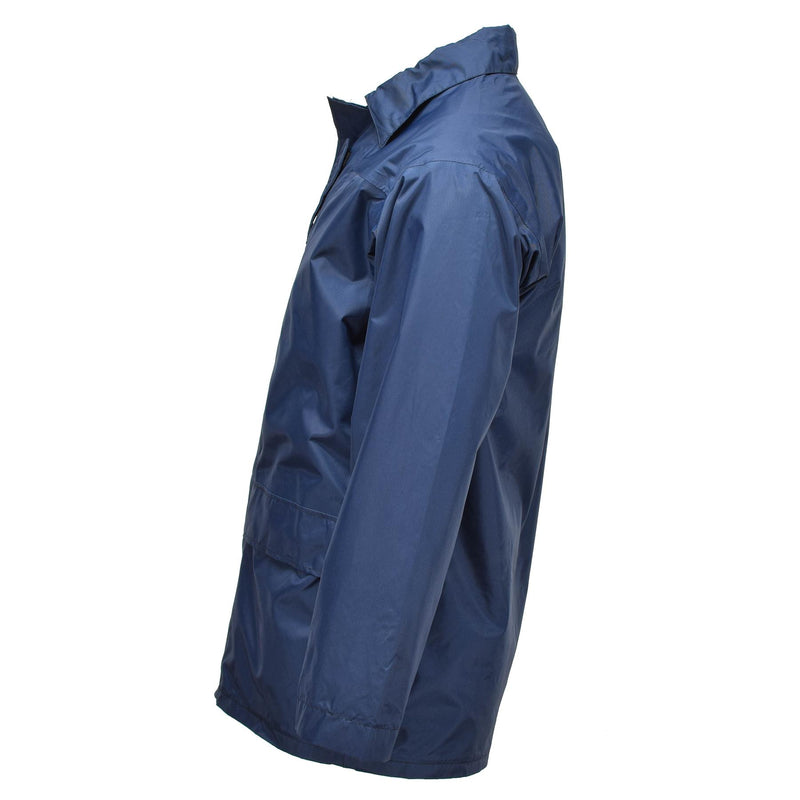 Veste de pluie originale de la RAF britannique imperméable et doublée de parka contre les intempéries bleue