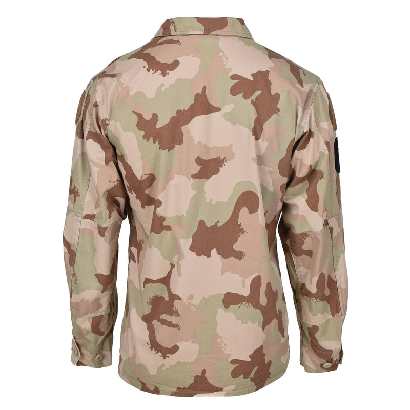 Veste tactique militaire hongroise originale, chemise de combat camouflage désert légère