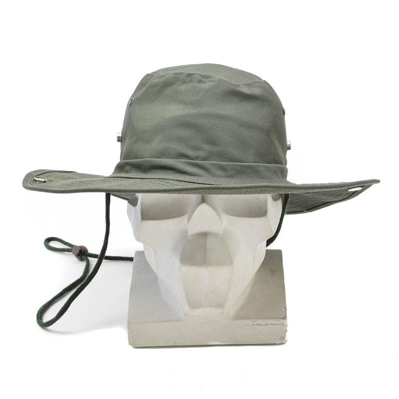 Chapeau de brousse de style militaire de marque MFH, casquette seau de style panama de jungle d'été olive NEUF