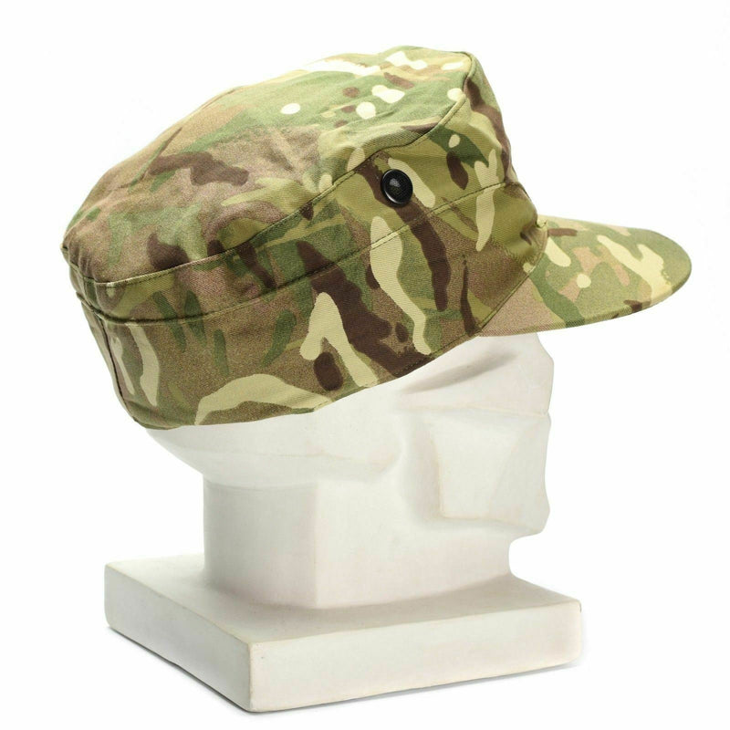 Véritable casquette militaire à cache-oreilles de l'armée britannique MTP camouflage multicam