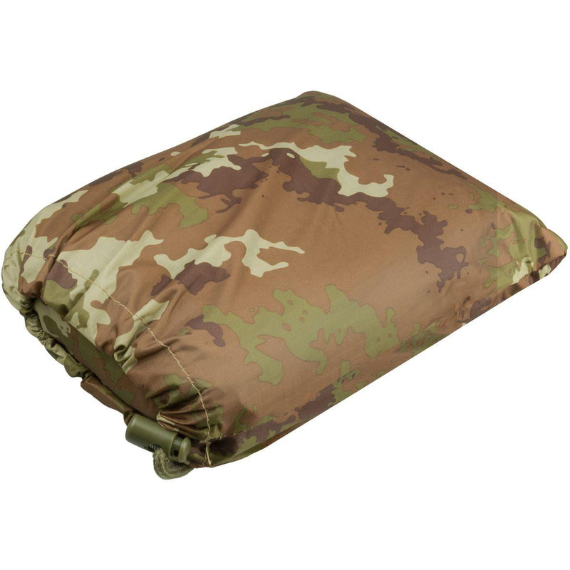 Poncho de style militaire camouflage végétal de marque Mil-Tec imperméable ripstop léger