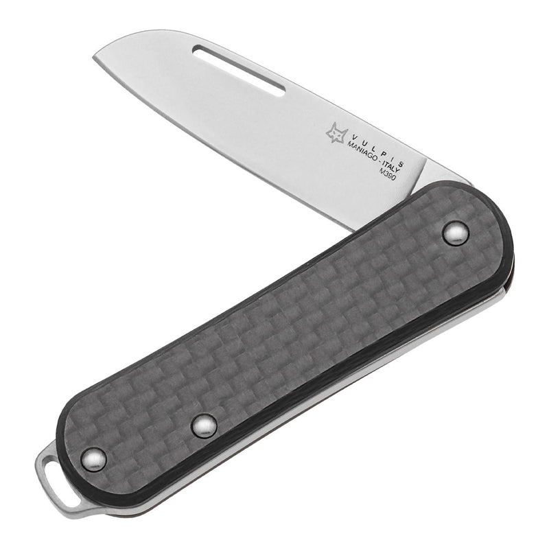 Couteau de poche Fox Knives VULPIS FX-VP108 CF M390 Acier Manche en fibre de carbone