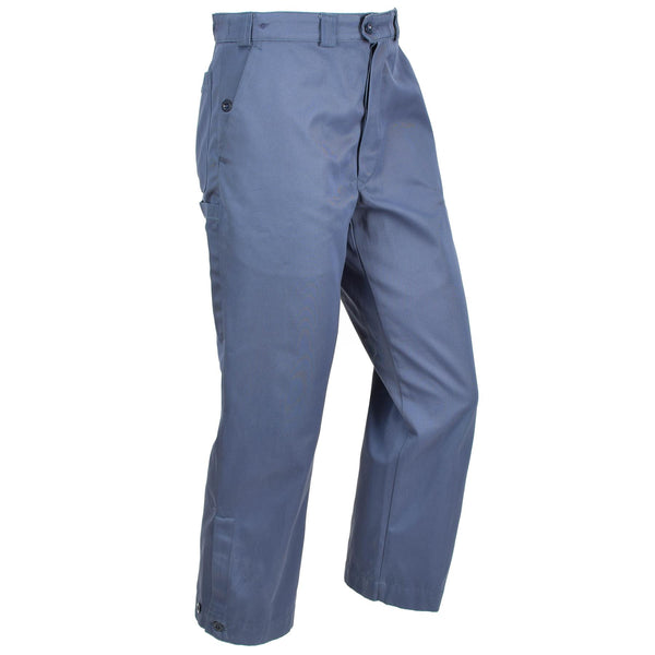 Pantalon de protection civile suisse authentique Pantalon bleu Combat Suisse Militaire NEUF