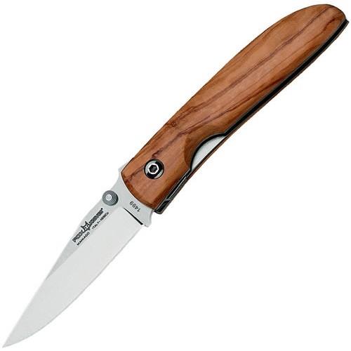 Couteau pliant Fox Knives Brand Italy en acier inoxydable 440C avec manche en bois d'olivier