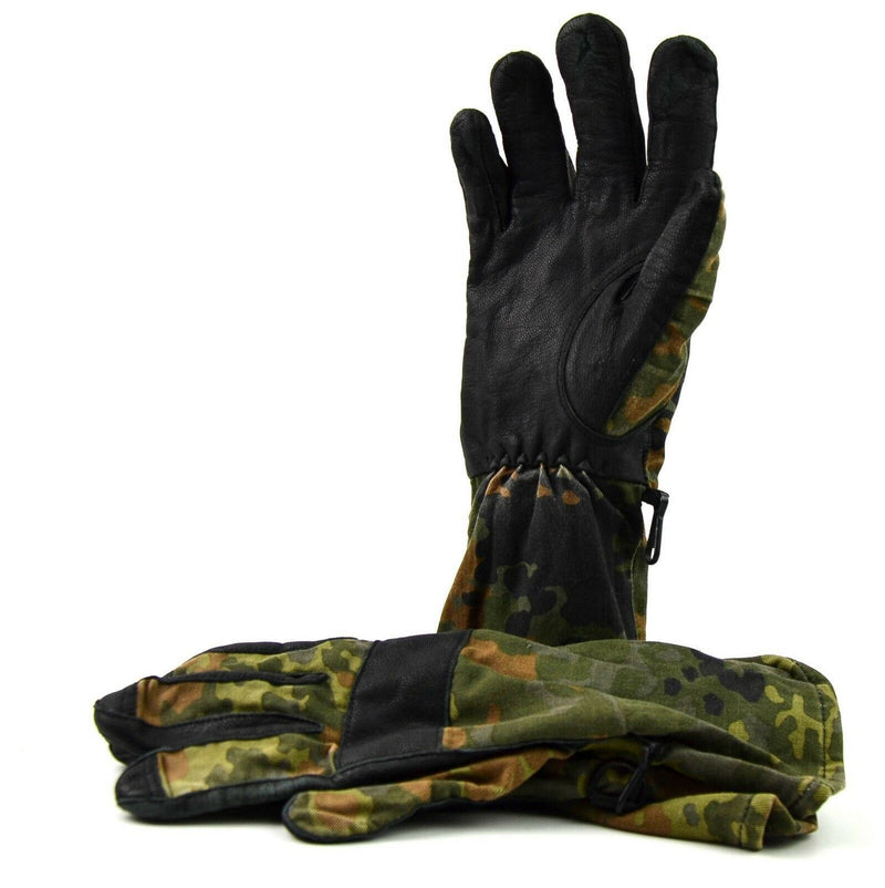 Gants de combat de camouflage flecktarn authentiques de l'armée allemande BW, équipement militaire polyvalent