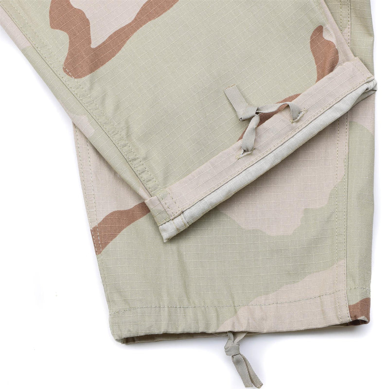 Pantalon cargo style armée américaine de marque Mil-Tec, motif camouflage désert 3 couleurs BDU