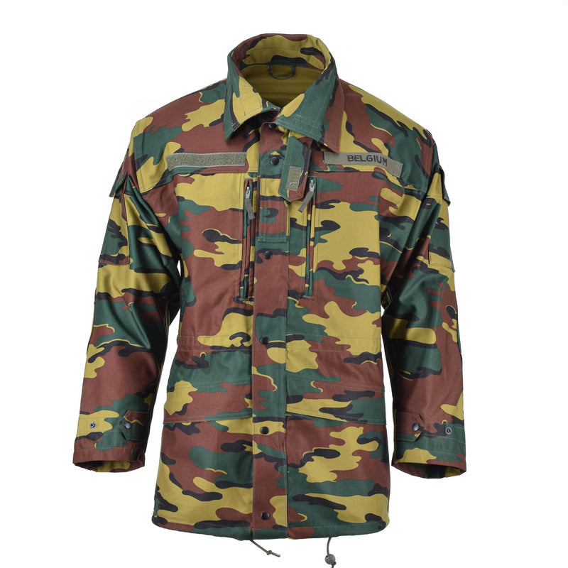 Veste militaire originale belge uniforme tactique de terrain pour troupes puzzle Seyntex