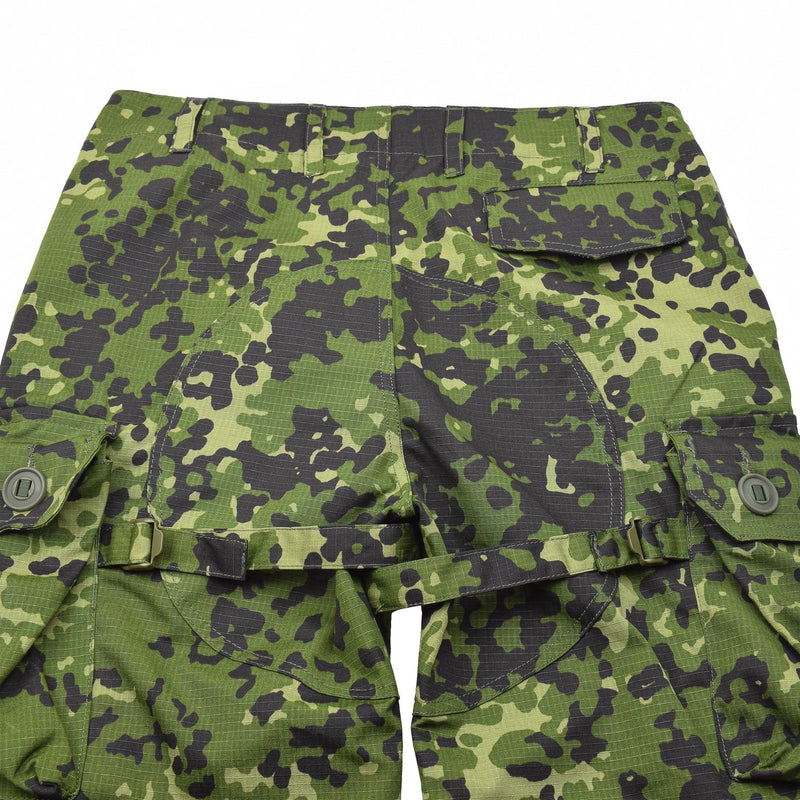 Pantalon de combat cargo de style militaire danois de marque TACGEAR M84 camouflage ripstop