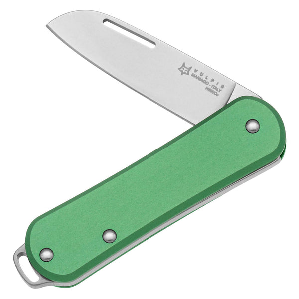 Couteau de poche pliant Fox Knives VULPIS FX-VP108 OD en acier inoxydable N690Co vert