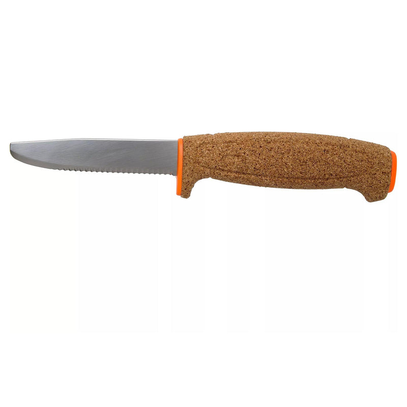 MORAKNIV Couteau dentelé flottant lame fixe universelle en acier inoxydable orange