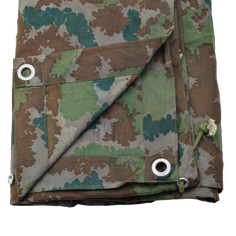 Tente poncho de camouflage militaire allemande originale, abri de camping vintage de l'armée NEUF