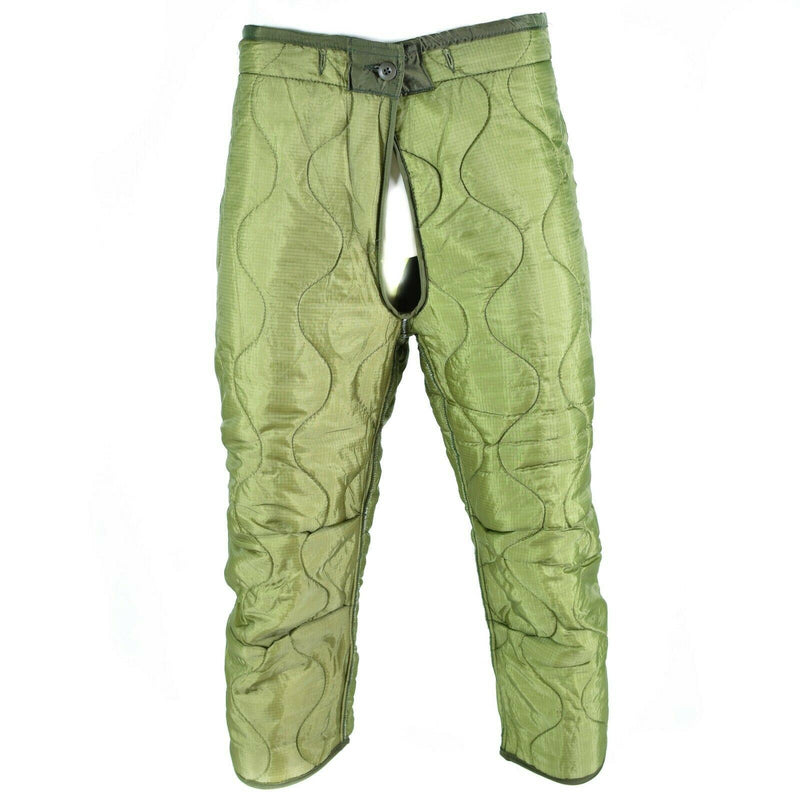 Doublure de pantalon matelassée d'origine de l'armée américaine M65 doublure thermique plus chaude couette 3/4 NEUF