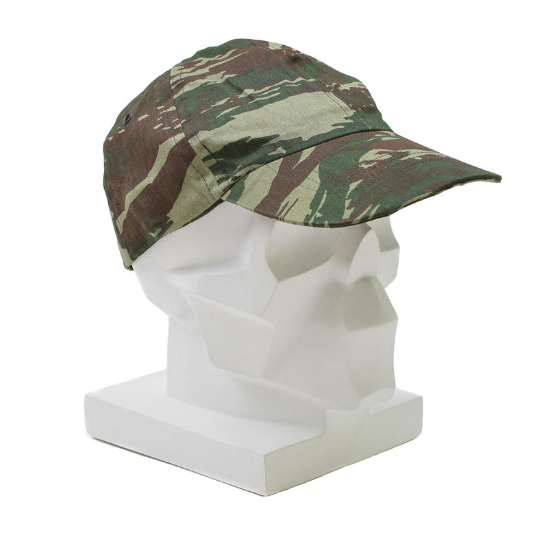 Casquette originale de l'armée grecque pour troupes de campagne, chapeau camouflage en forme de lézard, surplus militaire grec