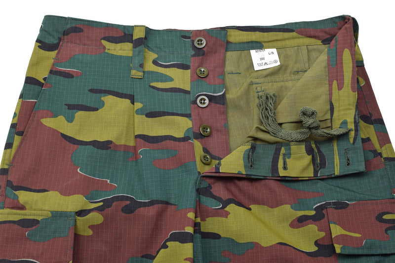 Pantalon de combat de campagne original de l'armée belge Pantalon camouflage Ripstop Jigsaw NEUF