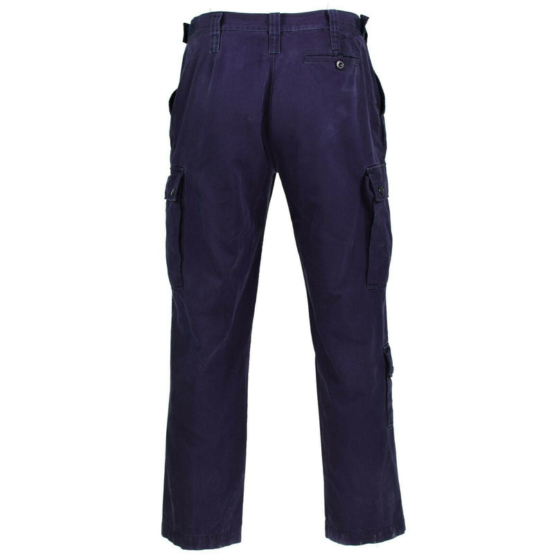 Pantalon de combat militaire tactique de l'armée néerlandaise authentique, pantalon de mission bleu