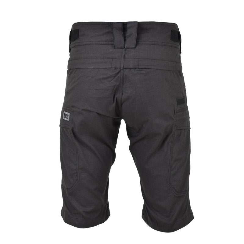 Short de style militaire de marque MFH bermuda noir en coton ripstop robuste uniforme NEUF