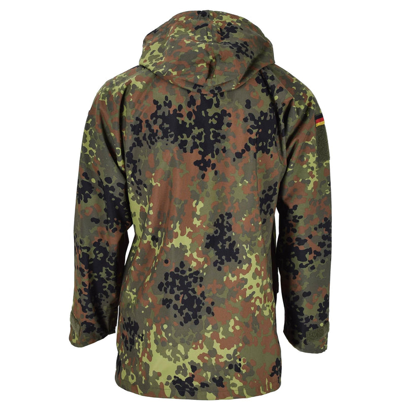 Veste de campagne de l'armée allemande de marque Mil-Tec GoreTex Flecktarn camouflage imperméable à l'eau