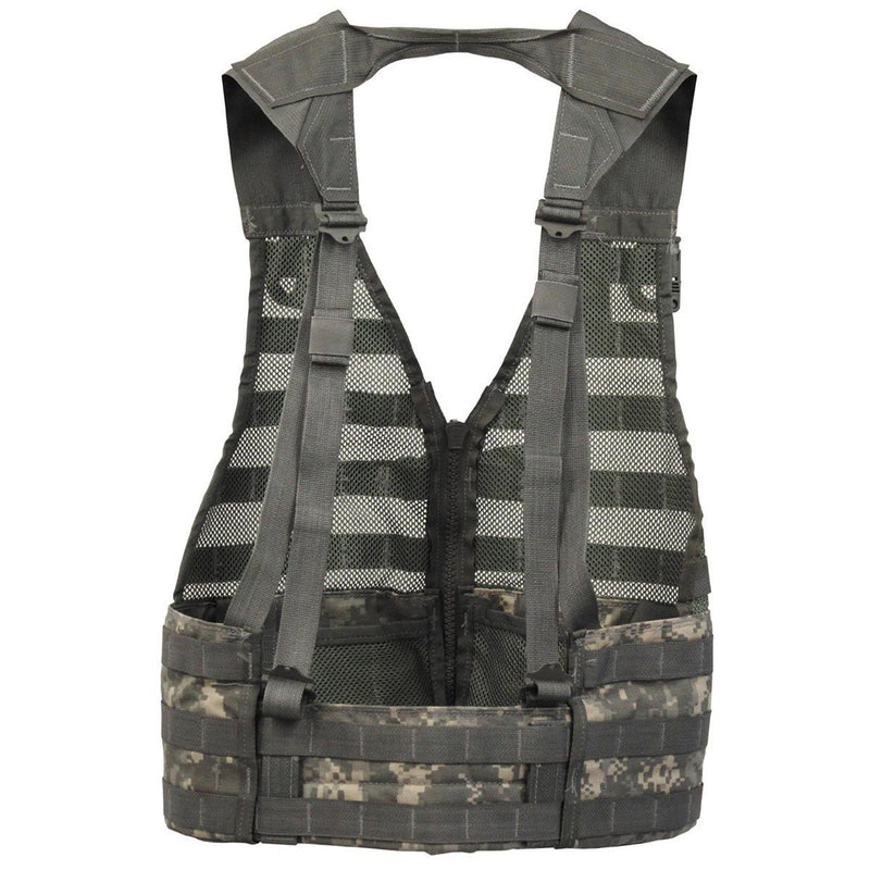 Gilet tactique original de l'armée américaine MOLLE II réglable taille unique gris foncé