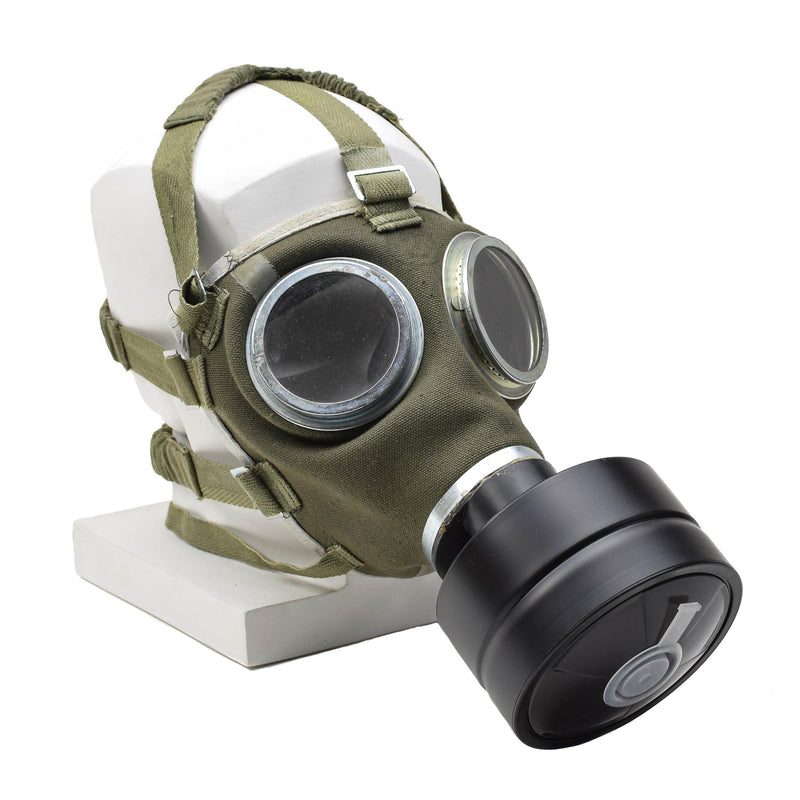 Masque à gaz militaire hongrois d'origine M67 respirateur protection du visage armée vintage