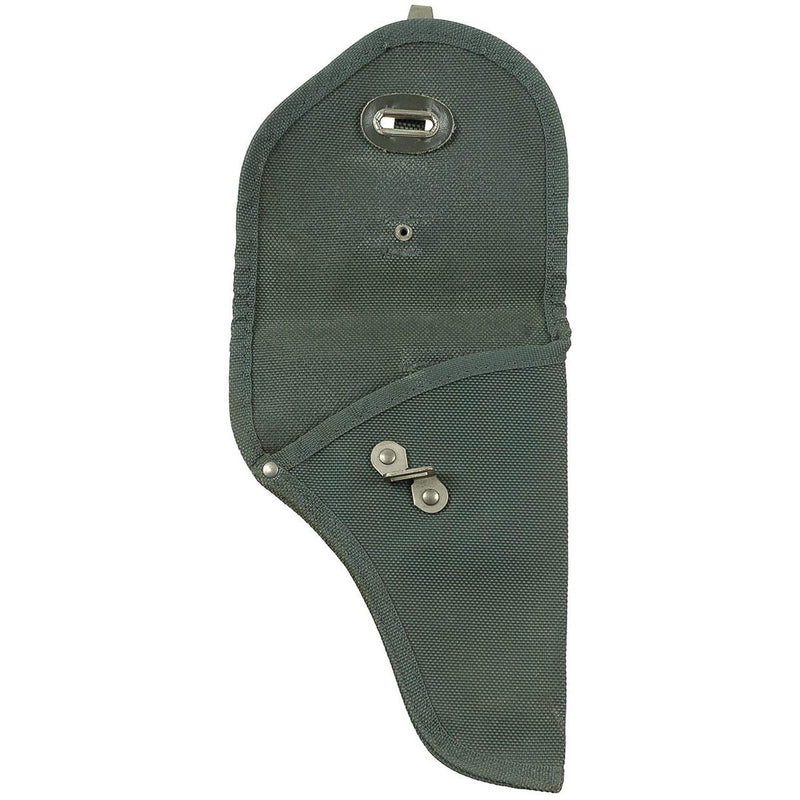 Étui de pistolet militaire italien original en toile grise à maintien réglable pour pistolet compact