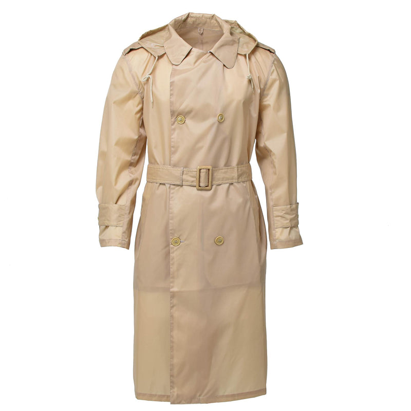 Manteau long imperméable militaire kaki français d'origine, imperméable, tenue de soirée, NEUF