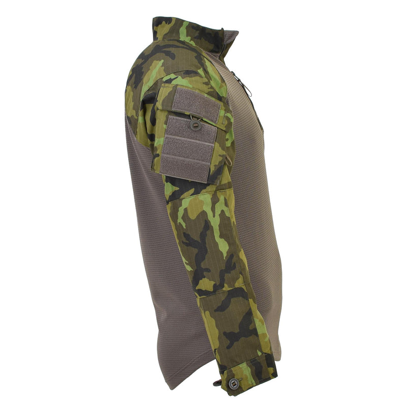 Chemises de combat tactiques originales de l'armée tchèque ubac woodland camo à manches longues NEUF