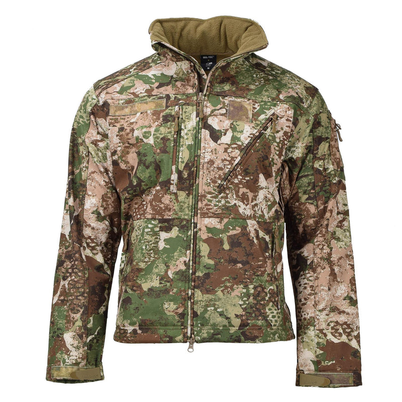 Veste tactique softshell militaire MIL-TEC polaire imperméable à capuche laminée 3 couches