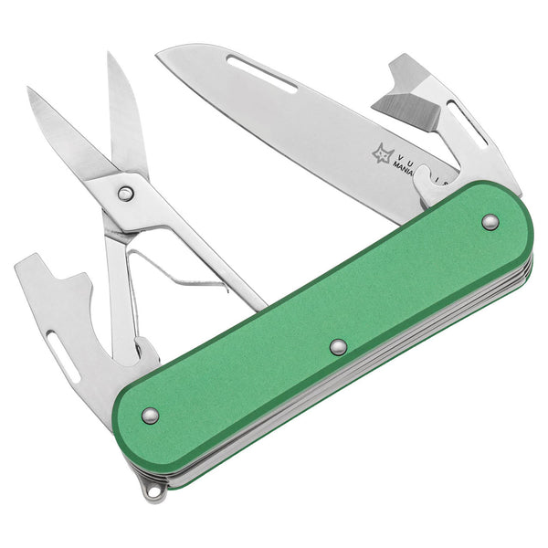 Couteau de poche multifonction Fox Knives VULPIS FX-VP130-F4 OD Lame en acier N690Co