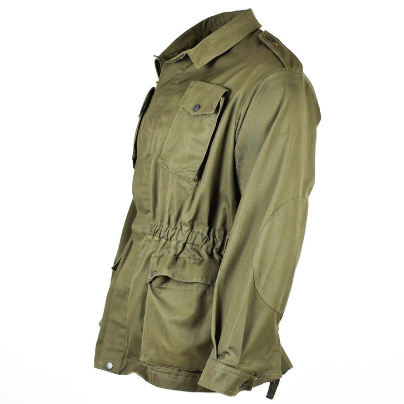 Veste-chemise verte olive originale de l'armée italienne, édition excédentaire militaire BDU