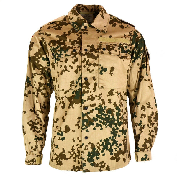 CHEMISE DE L'ARMÉE ALLEMANDE originale Veste de combat de campagne camouflage désert tropical BW Army issue