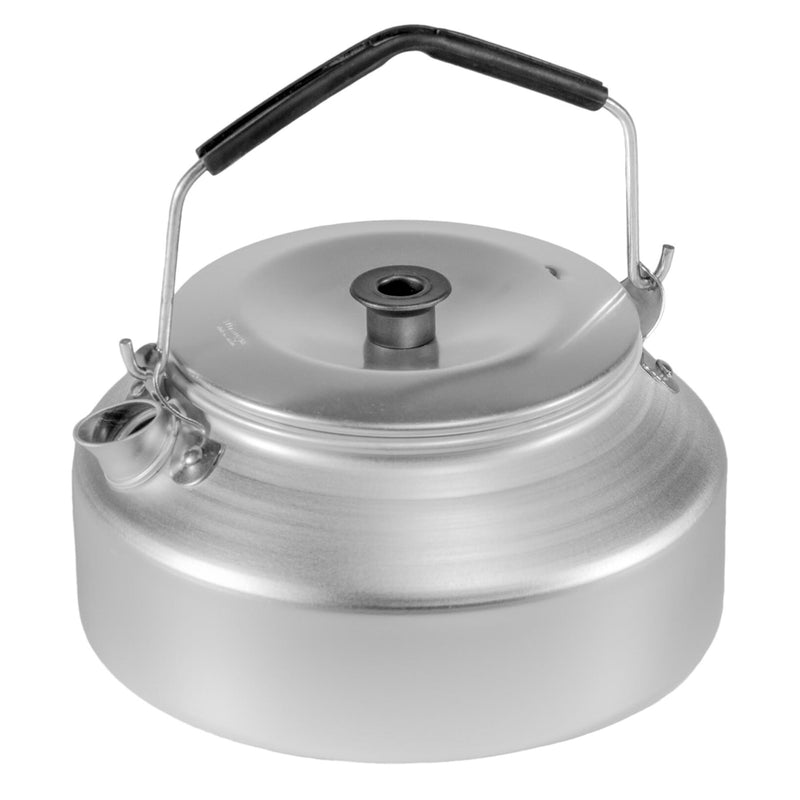 Bouilloire Trangia 0,9 L en aluminium avec poignée pliable légère pour camping et extérieur