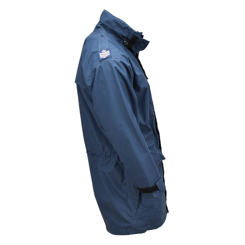 Veste de pluie originale des forces aériennes royales britanniques en Goretex, manteau de pluie RAF bleu