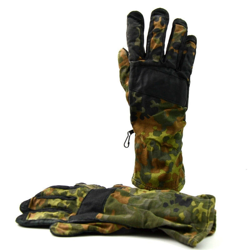 Gants de combat de camouflage flecktarn authentiques de l'armée allemande BW, équipement militaire polyvalent