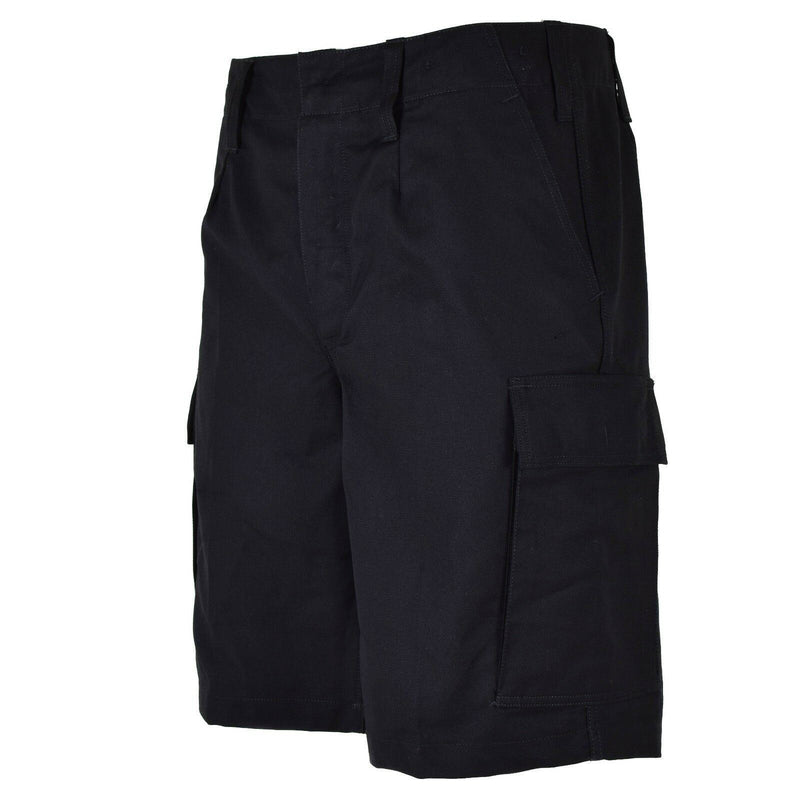 Véritable short en molleton de l'armée allemande, durable, cargo, été, noir, pour homme, NEUF