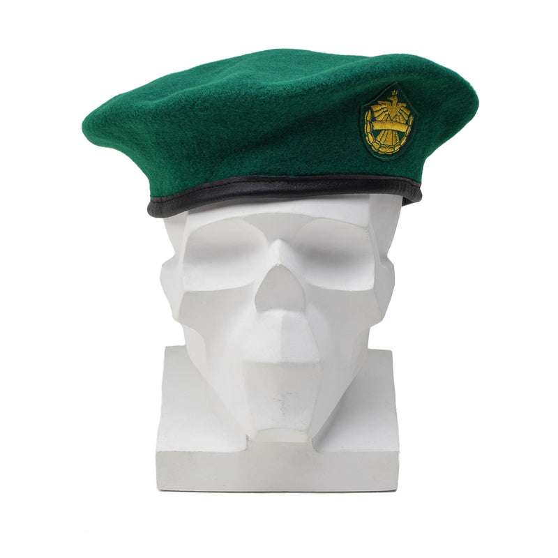 Véritable béret en laine verte de l'armée autrichienne, casquette décontractée et légère, NEUF