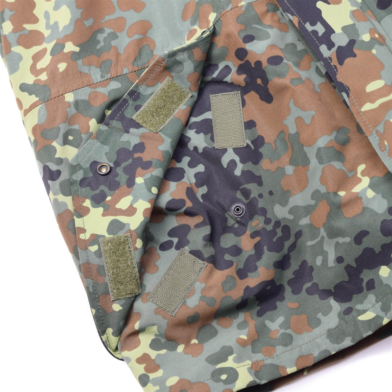 Parka de l'armée allemande Mil-Tec avec doublure GoreTex camouflage Flecktarn Veste imperméable pour homme