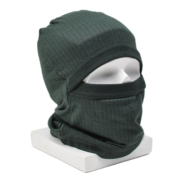 Cagoule d'origine de l'armée danoise olive, masque facial léger ignifuge NEUF