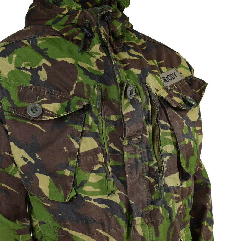 Veste de combat militaire DPM originale de l'armée britannique, parka coupe-vent